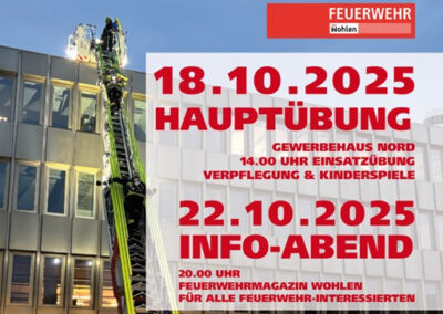 Feuerwehr-Hauptübung / Infoabend Feuerwehr 2025