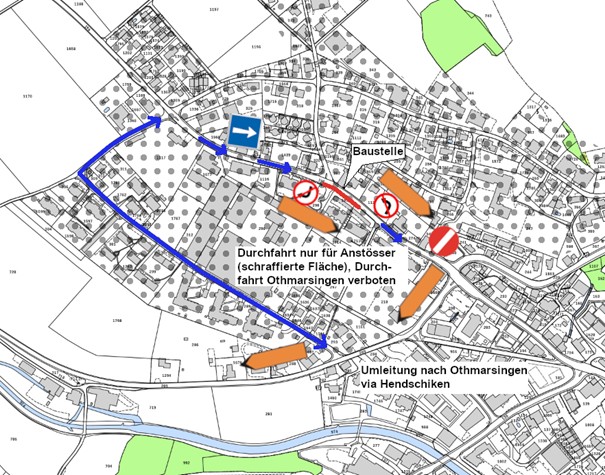 Situationplan Umleitung